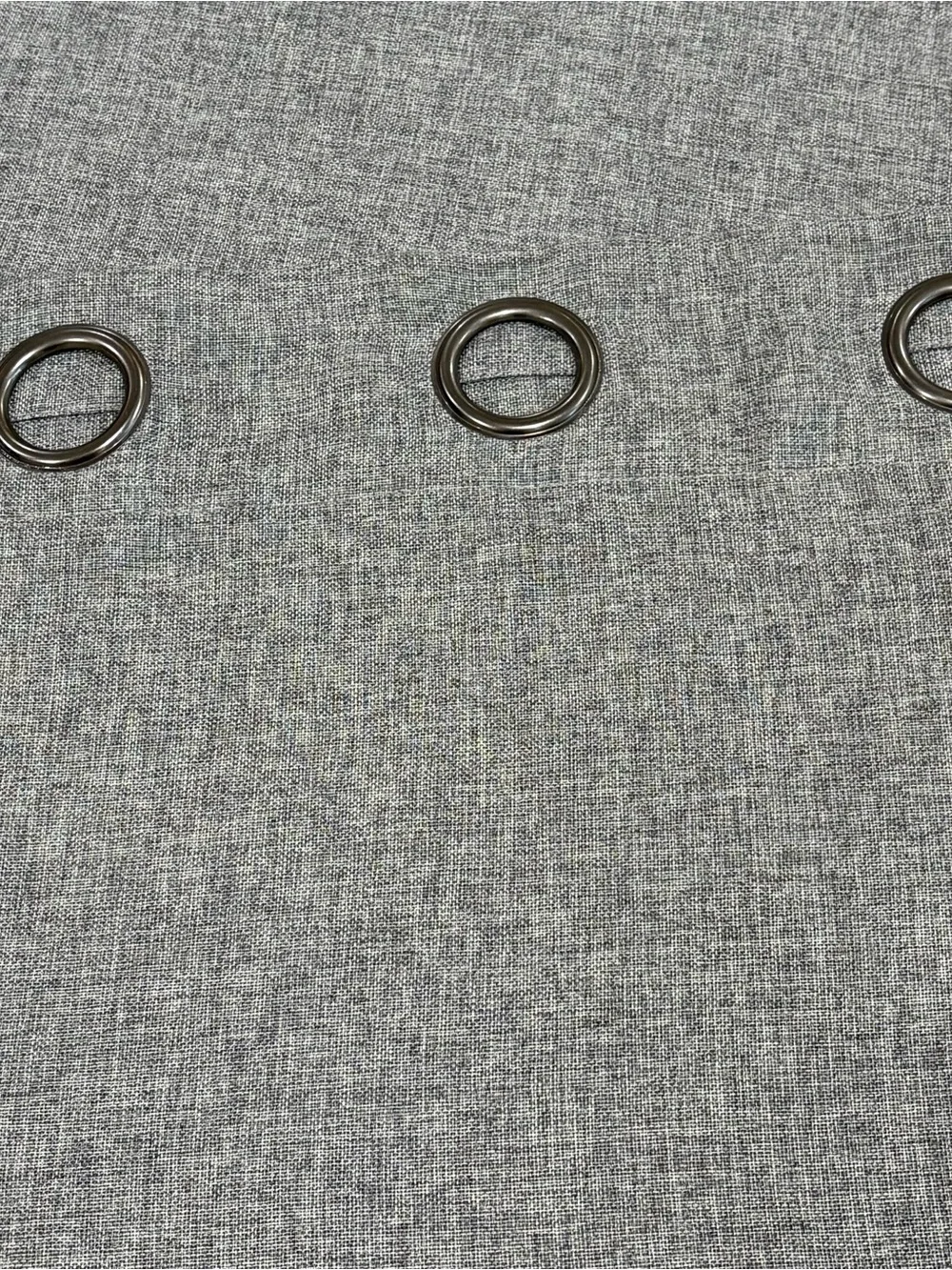 Nautica Home Gray Textured Grommet Curtain Panels Set of 2 84” 37”W